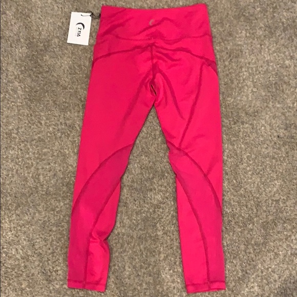 Zyia Active Fuchsia Mesh LNT leggings & bra - Picture 4 of 9